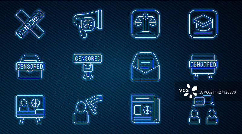 对话气泡审查印章图标图片素材