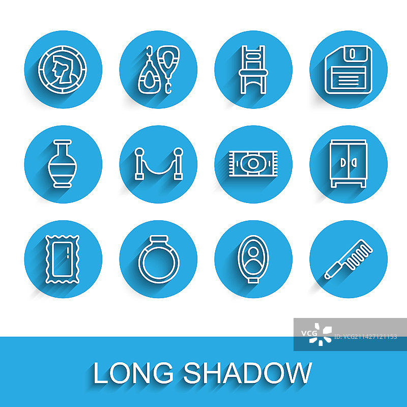 全身镜金色圆环图片素材