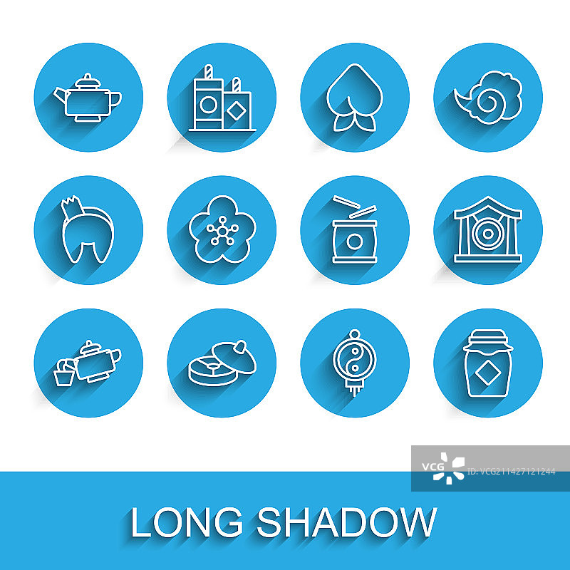 中式茶具茶道纸灯笼罐子图片素材