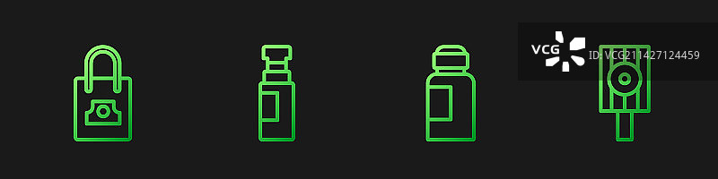 油画颜料、染料喷雾罐等组合图片素材