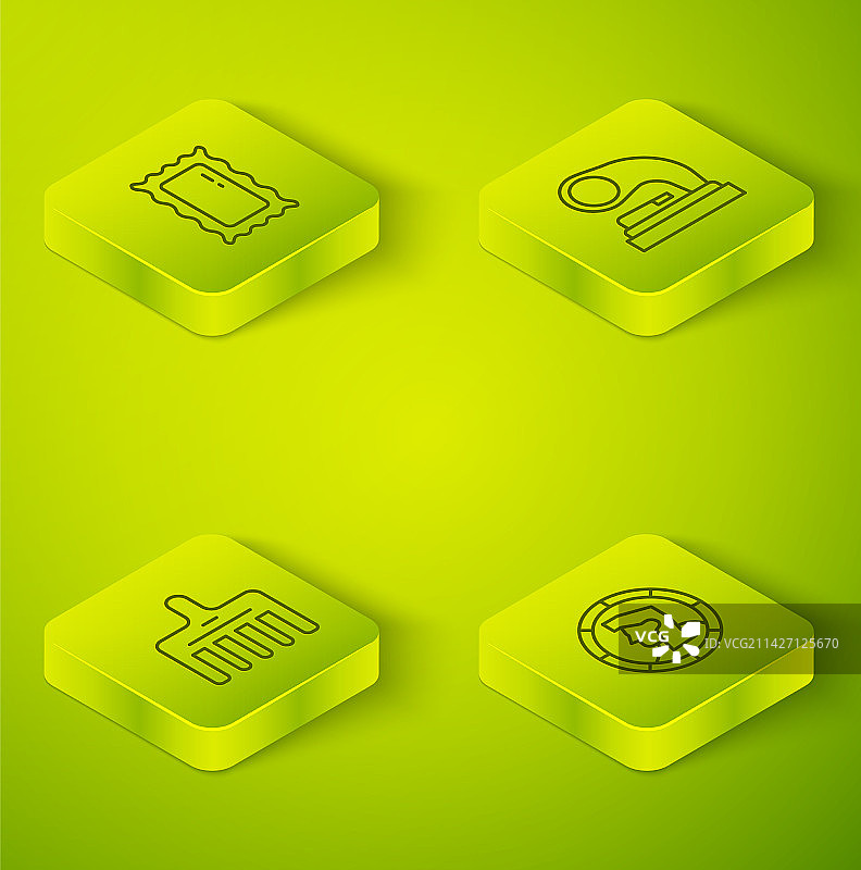 2.5D线条老式留声机发刷组合图片素材