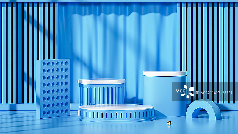 3D渲染人造电子商务产品展台空间背景图片素材