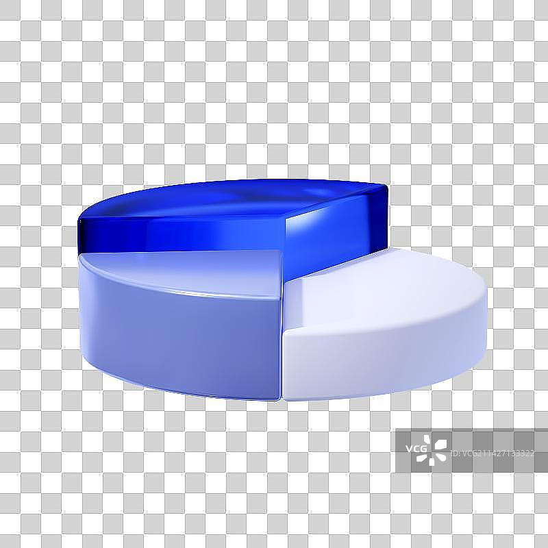 3D数据可视化统计饼图图片素材