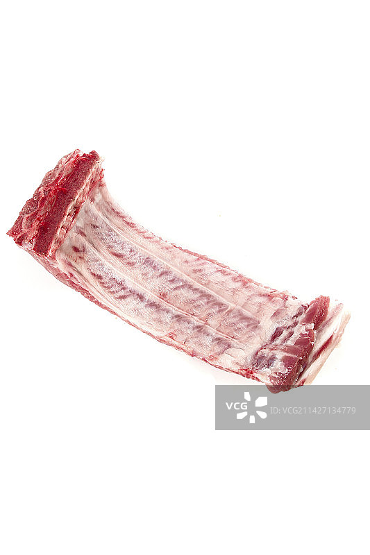 白底上放着猪排骨图片素材