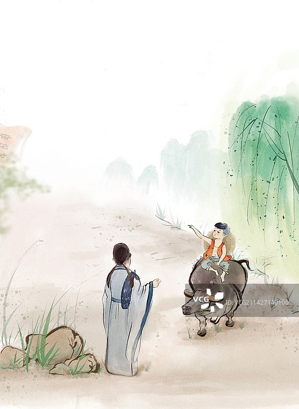 清明,牧童图片素材