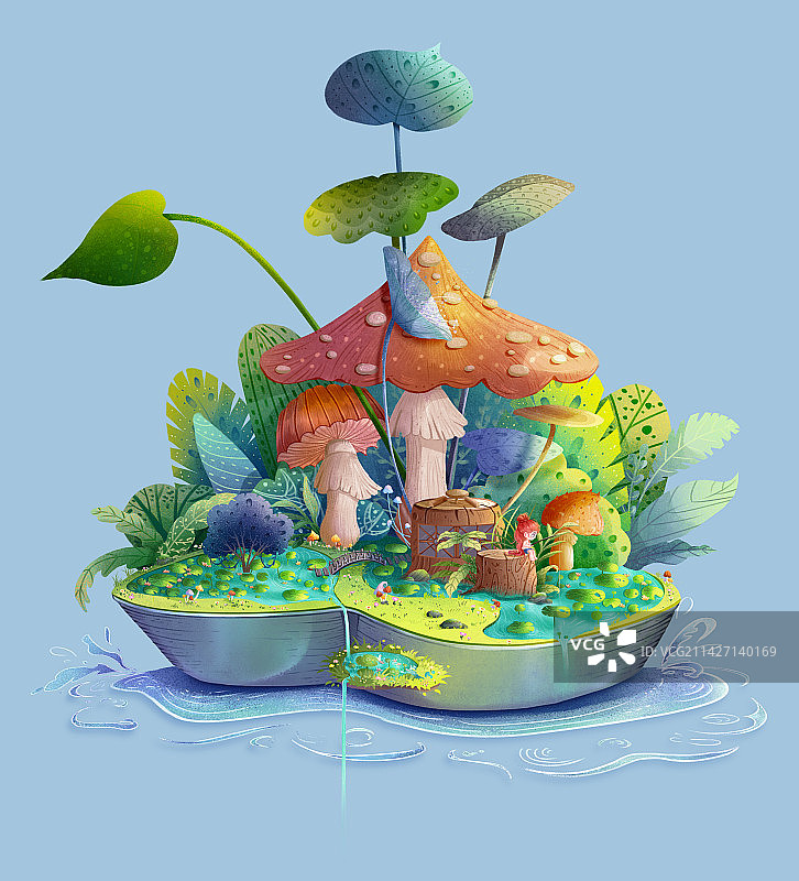 无忧无虑的小小世界图片素材