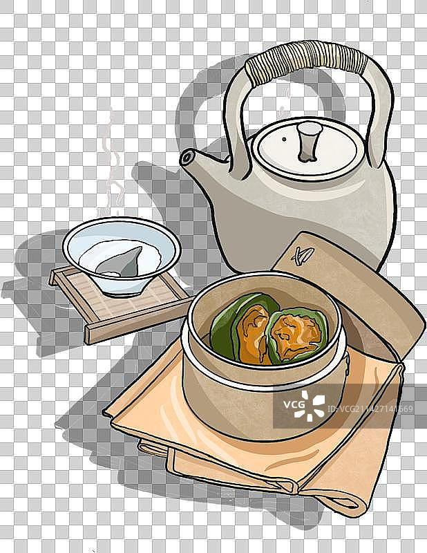 茶与青团图片素材