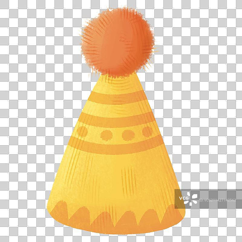 生日三角帽插画图片素材