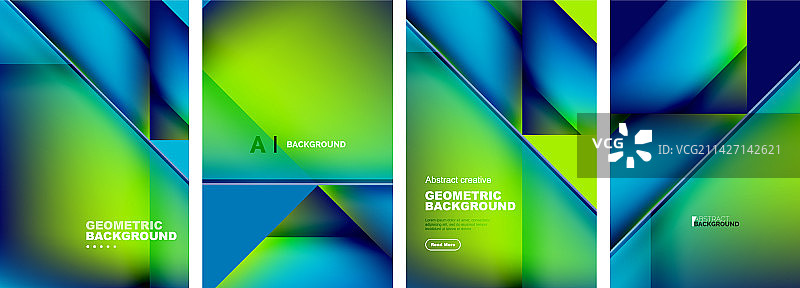 一组抽象背景-重叠图片素材