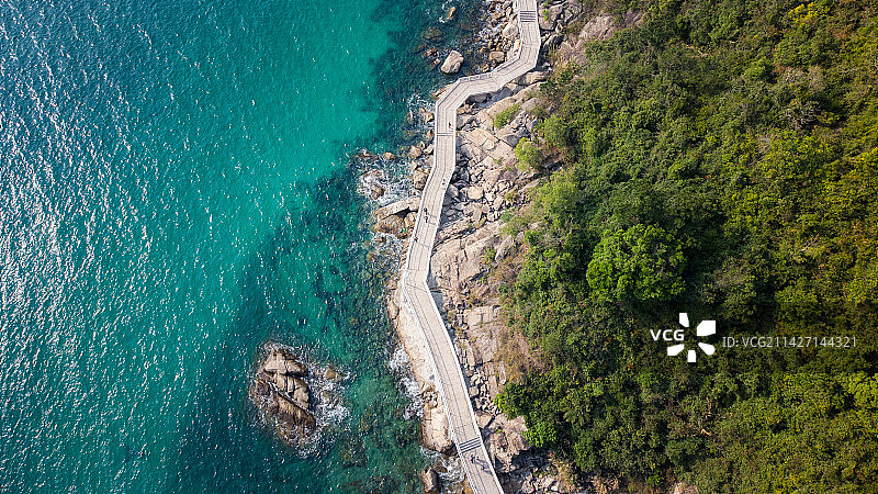 深圳小梅沙的蓝色宝石海图片素材