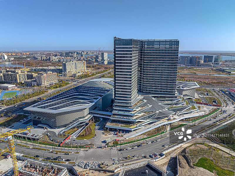 临港中心 顶尖科学家论坛会址 国际会议中心 临港科技城 浦东自贸区新片区 顶科社区 临港锦江国际酒店图片素材
