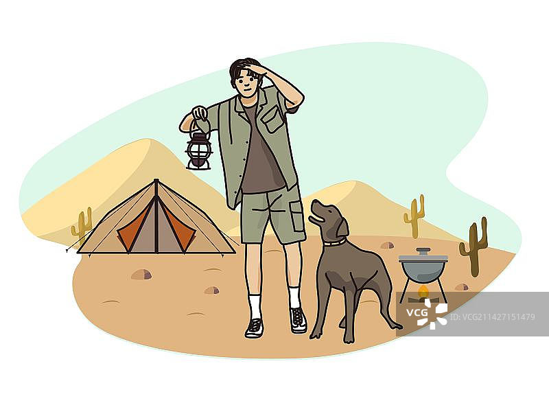 沙漠露营图片素材