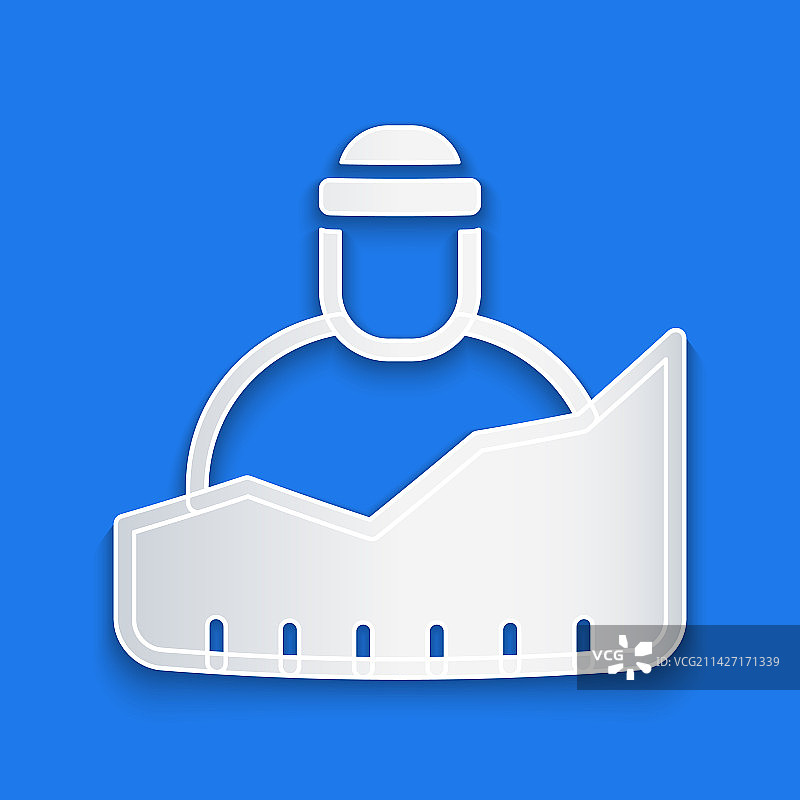 剪纸无家可归者增长图标图片素材