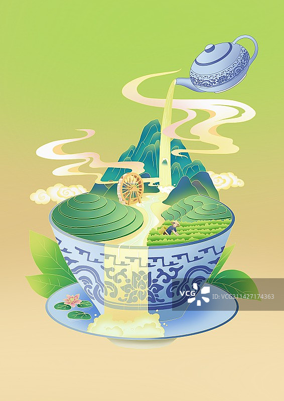 新中式茶叶包装图片素材