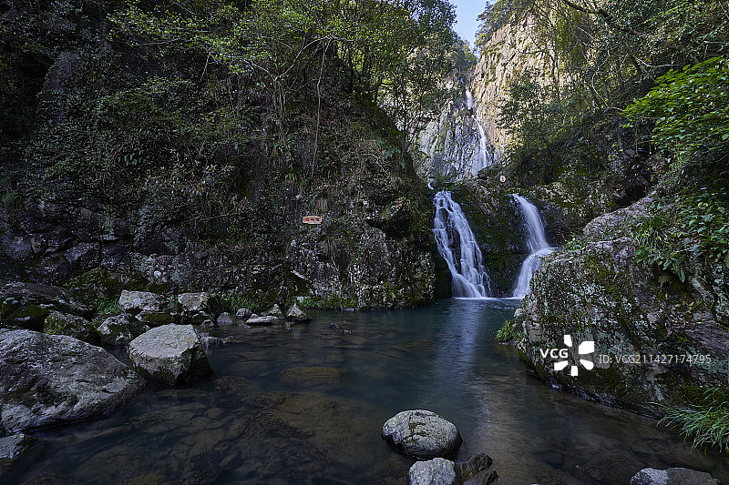 浙江绍兴百丈飞瀑风景区图片素材