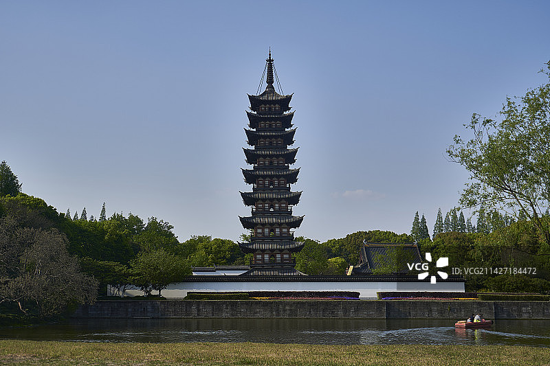 江南古典园林方塔园图片素材