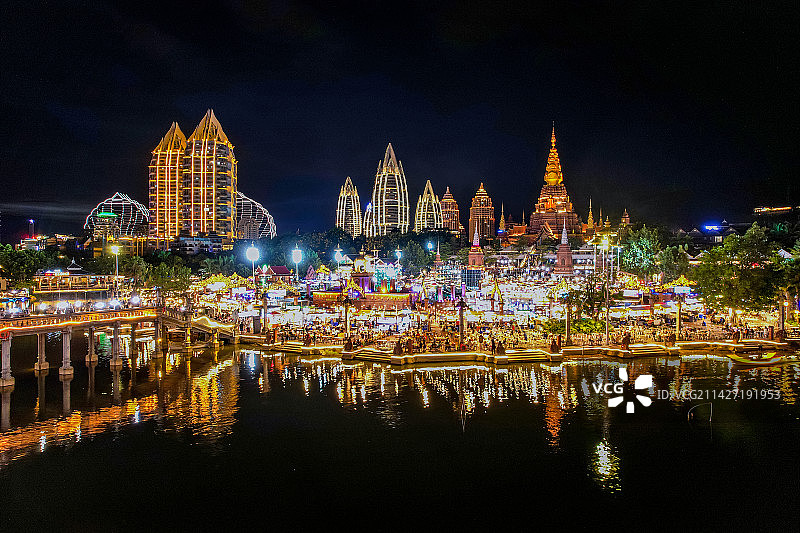 星光夜市图片素材