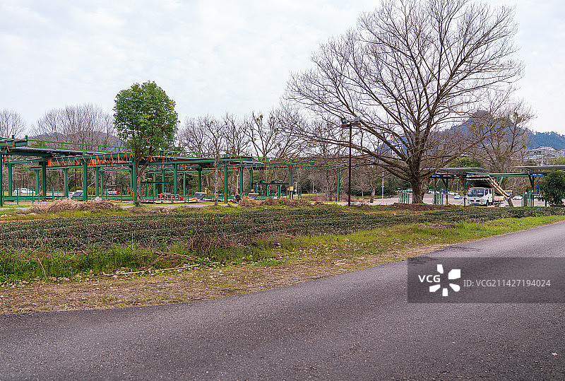 福建南平武夷山岸上九曲慢行道沿途风光图片素材