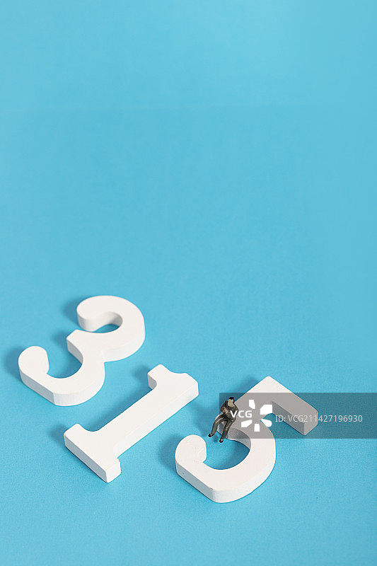 315数字蓝色背景打假日图片图片素材