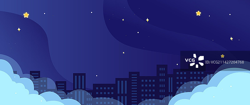 世界睡眠日城市建筑星空夜晚安静背景图片素材