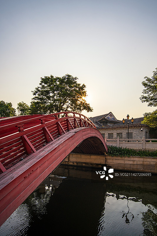 广州粤剧艺术博物馆永庆坊红桥图片素材