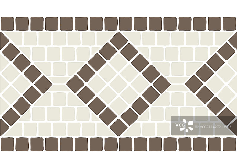 古代几何马赛克无缝图案图片素材