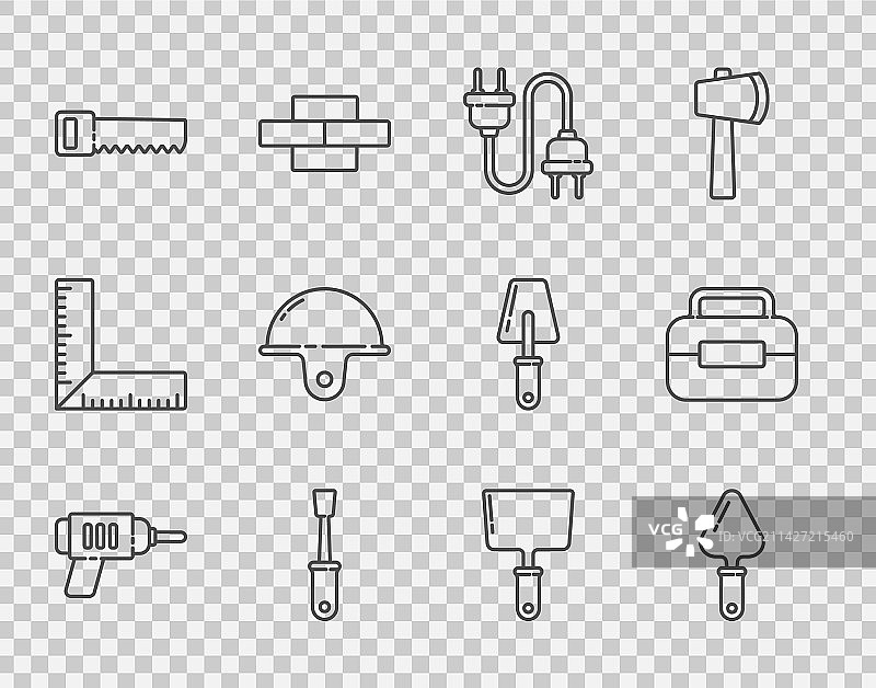 电钻泥刀插头图片素材