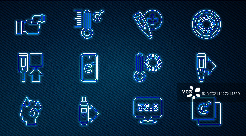 摄氏度数字温度计图片素材