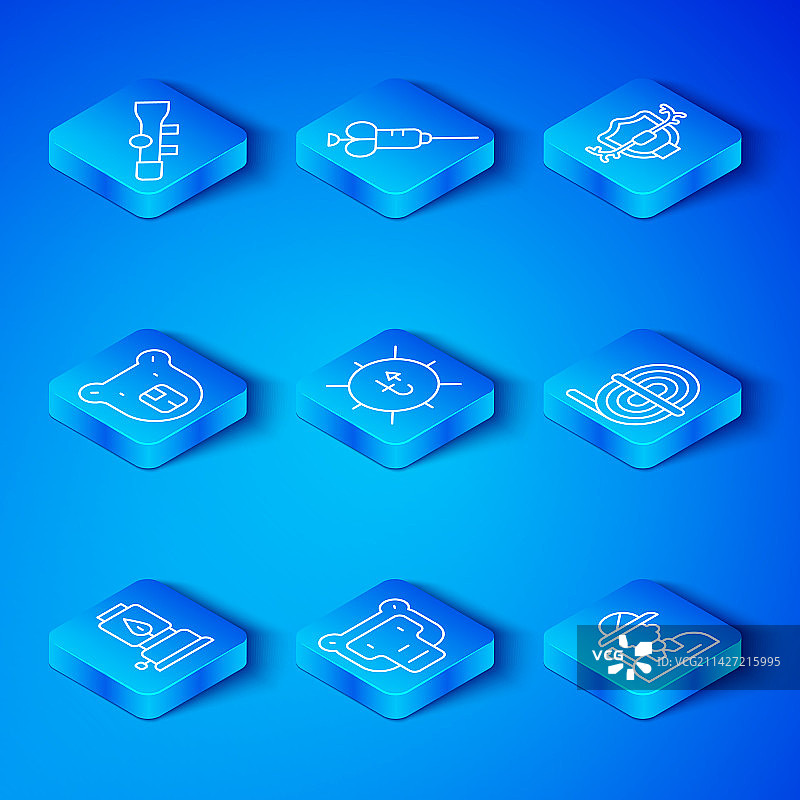 露营灯笼太阳猴子攀岩者元素套装图片素材