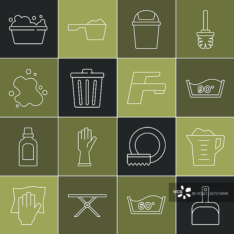 簸箕洗衣粉温度洗涤组合图片素材