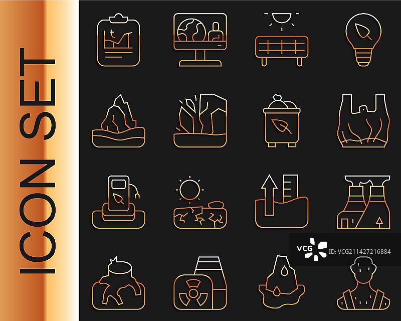 人体高烧、核辐射图片素材