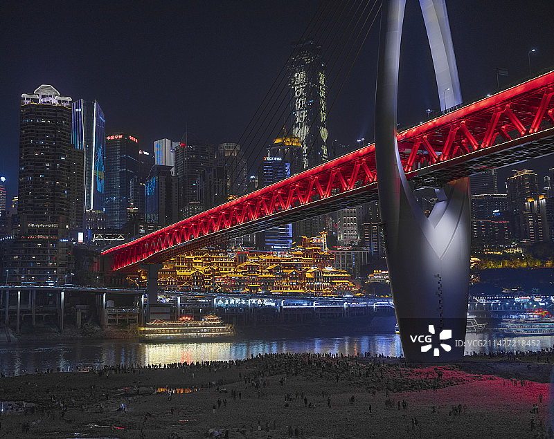 渝中cbd风光图片素材