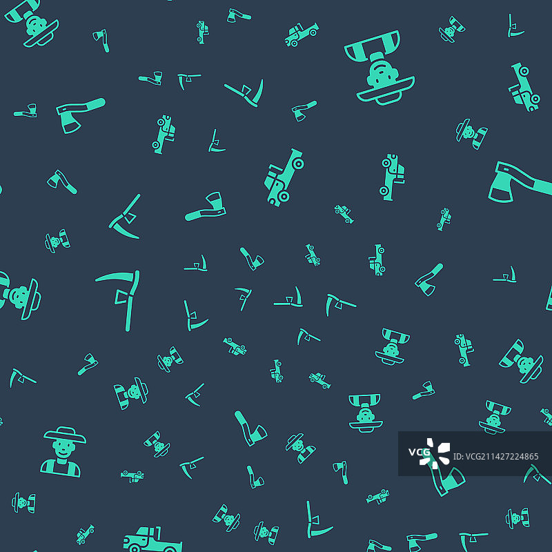 戴帽子农民镰刀皮卡车素材图片素材