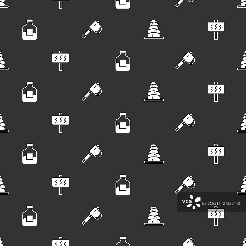 桑拿房内的热石与伏特加酒图片素材