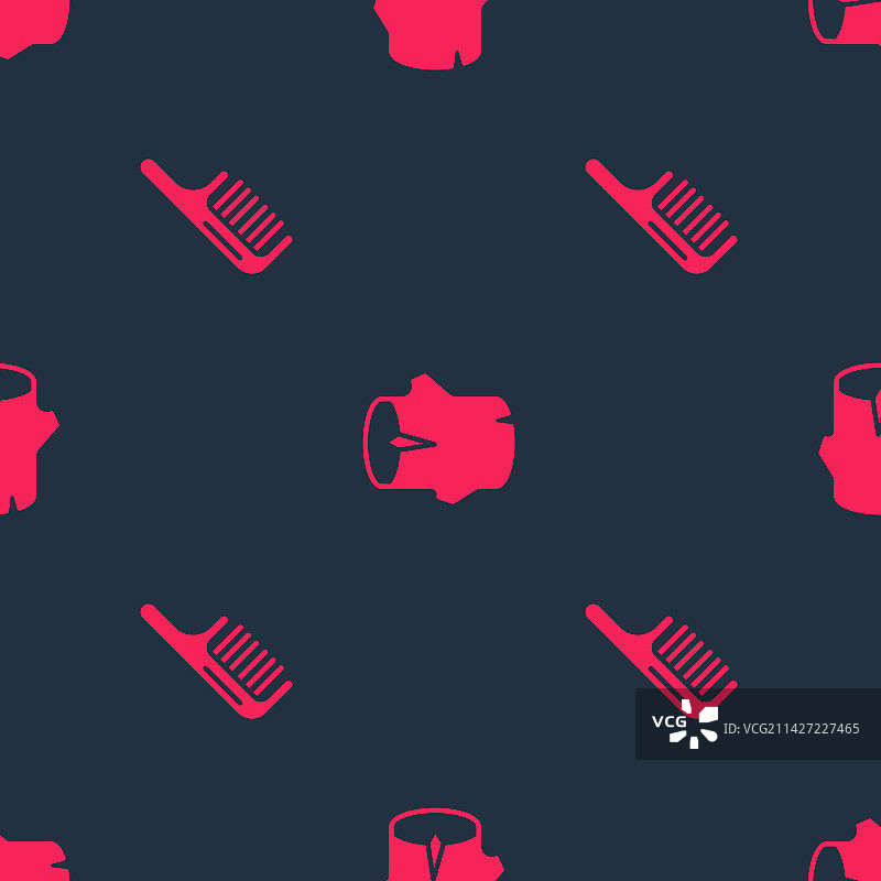 发刷和木头无缝图案图片素材