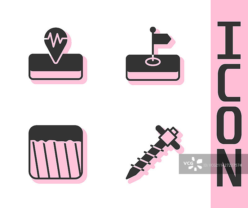 建筑用风镐地震地面套装图片素材