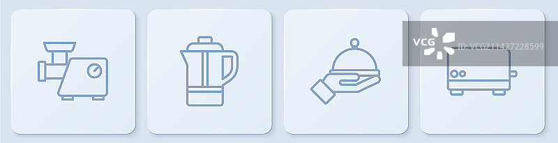 厨房绞肉机和托盘素材图片素材