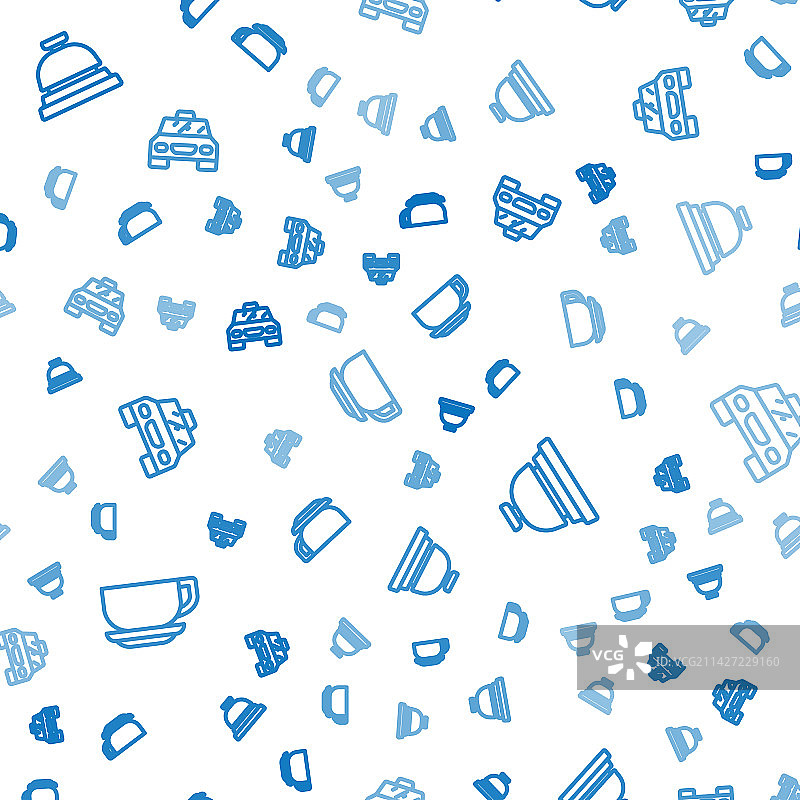 咖啡杯、酒店服务铃与出租车图片素材