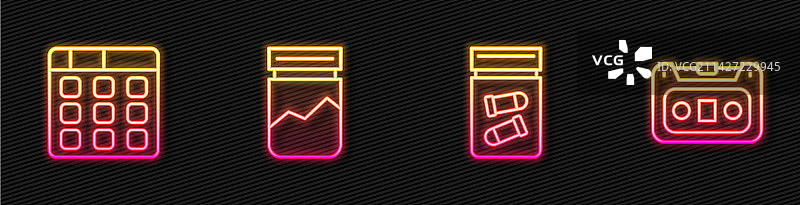 线条合集：证据袋、子弹、鼓风机图片素材