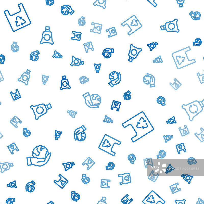 手持地球购物袋图片素材