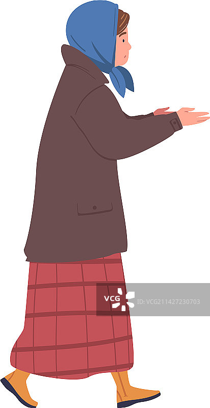 需要帮助和食物的流浪或难民妇女图片素材