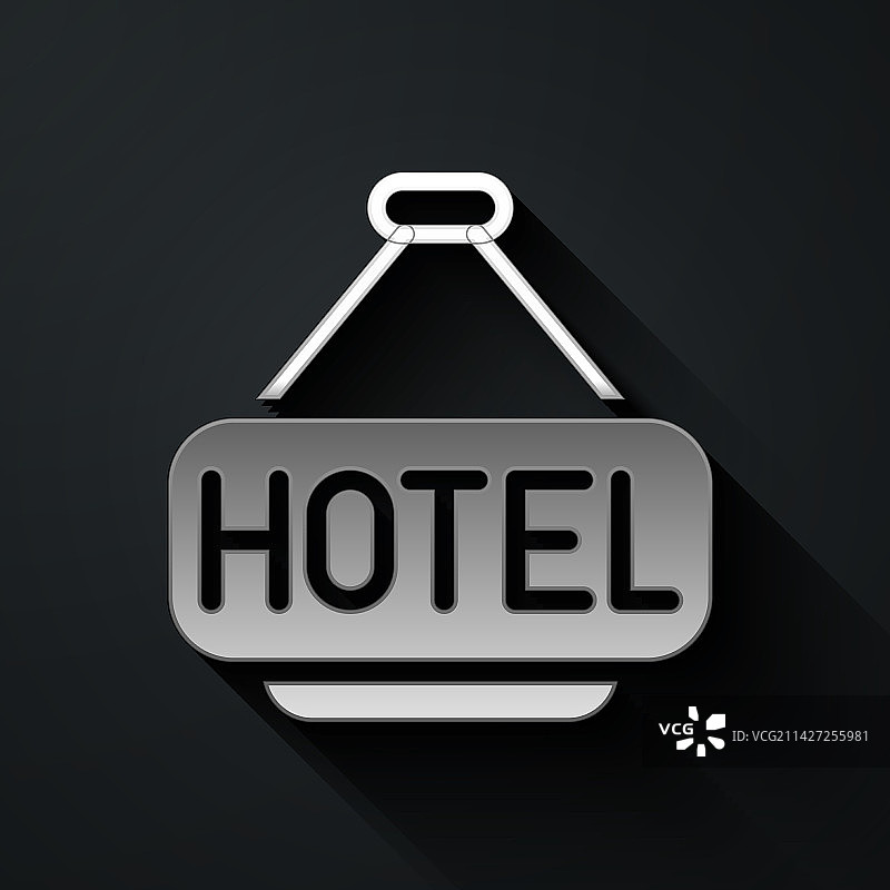 带有文字的户外银色标牌广告图片素材