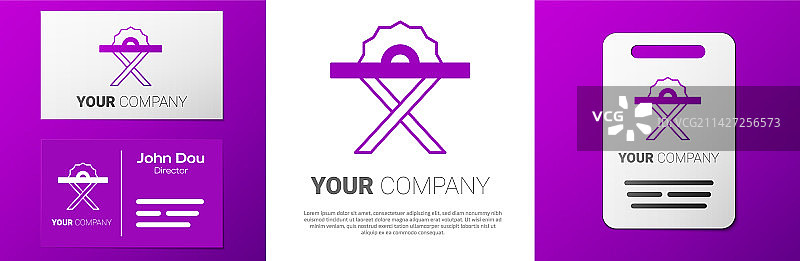 钢齿电动圆锯标志图片素材