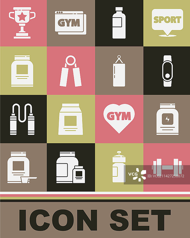 设定哑铃运动营养智能手表图片素材