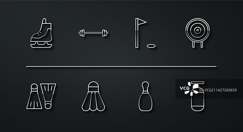 线稿橡胶游泳脚蹼图片素材