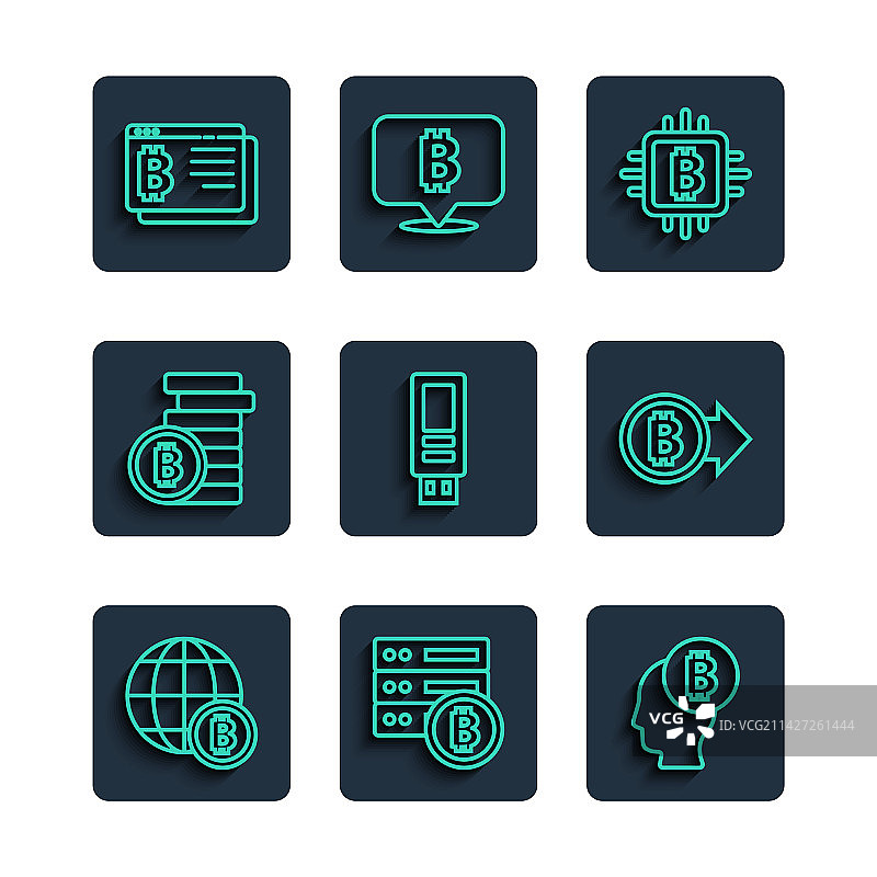 地球比特币服务器CPU思考图片素材