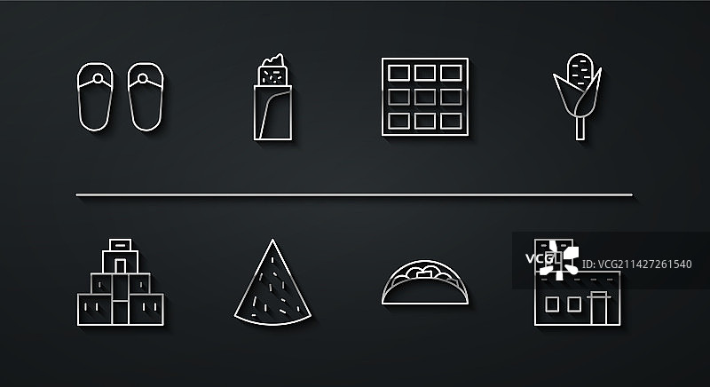 人字拖、玛雅玉米图片素材