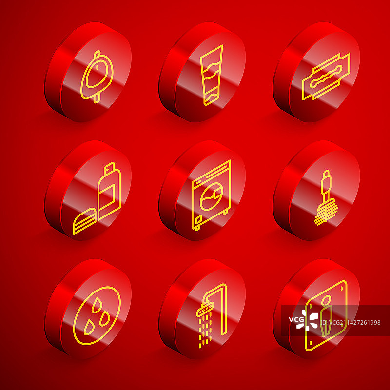 小便池和软膏管套装图片素材