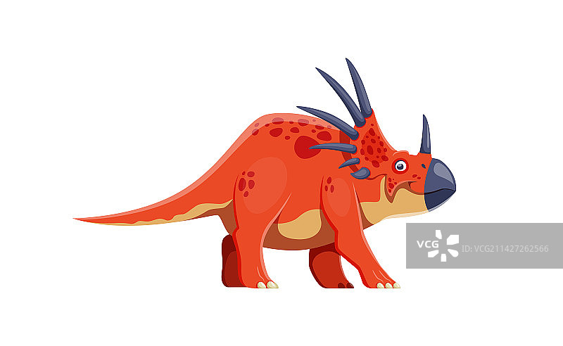 卡通风格角龙恐龙插画图片素材