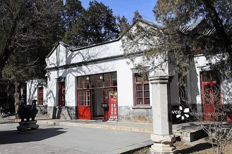 北京香山公园双清别墅图片素材